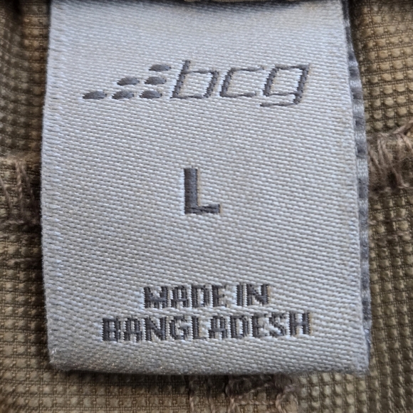 bcg ACADEMY LTD Training Stretch Pants w/ Pockets Tan Khaki Athletic Men size L - Picture 5 of 16